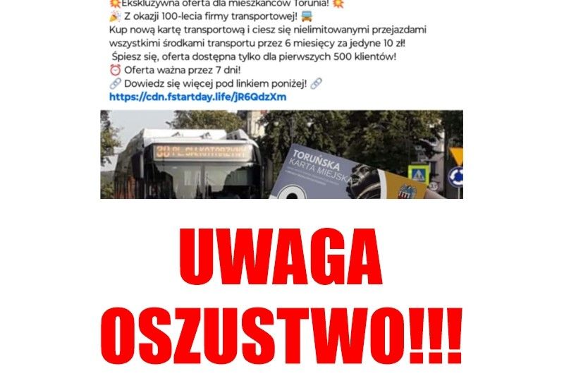 UWAGA !!! OSZUSTWO