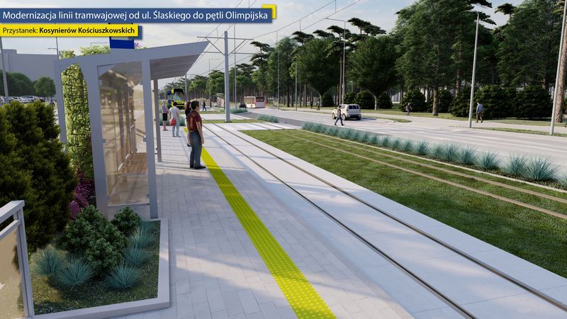 Modernizacja torowiska tramwajowego wraz z niezbędną infrastrukturą od ul. Ślaskiego do pętli Oli...